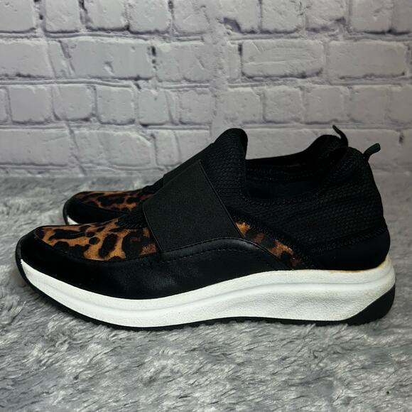 Anne Klein Sport Cheetah Print Slip On Sneakers Size 7M Athletic Shoes Workout - Picture 5 of 10